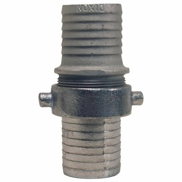 Shank Coupling, Suction,  Straight, Iron, Plated, 1-1/4 in, NPSM End, 70 deg F, Coupling, 4-1/294 in Lg