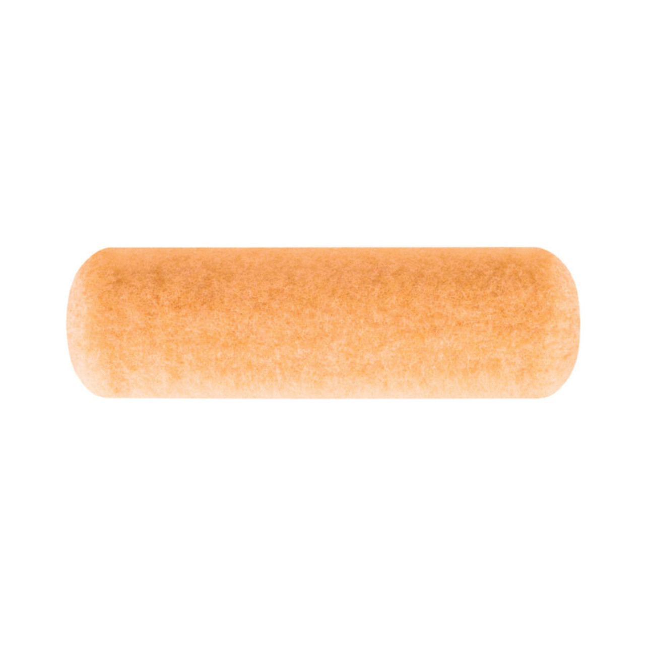 Paint Roller Cover, 3/8 in Nap, 9 in Lg, Semi-Smooth Surface, Fabric, Golden Yellow Color