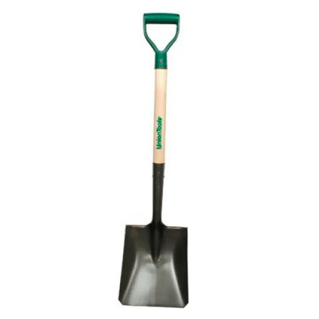 Shovel, 16 ga, 29 in Lg Handle, D, Lacquered, White , Square Blade Point, Wood Handle