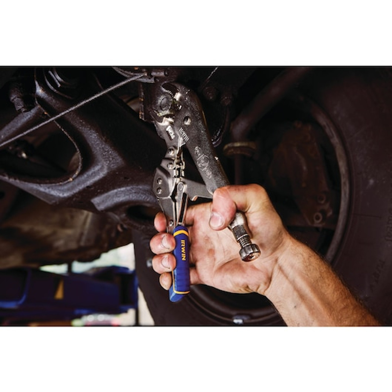 Locking Plier, Curved Jaw, 1-7/8 in Jaw, Carbon Steel Jaw, 10 in Lg