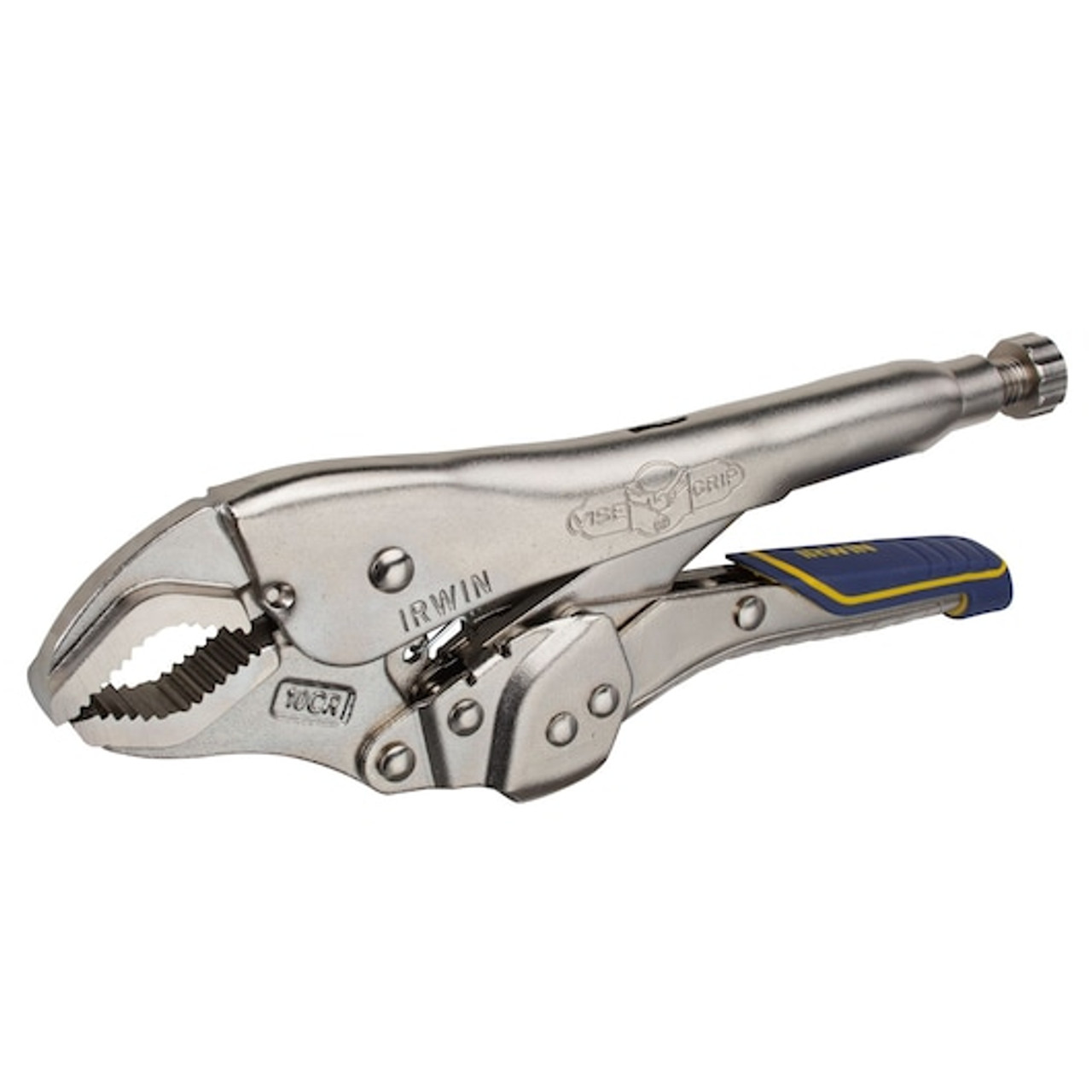 Locking Plier, Curved Jaw, 1-7/8 in Jaw, Alloy Steel Jaw, Adjustable, 10 in Lg