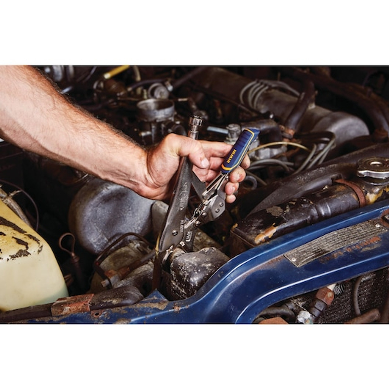 Locking Plier, Curved Jaw, 1-7/8 in Jaw, Alloy Steel Jaw, Adjustable, 10 in Lg Locking Plier, Curved Jaw, 1-7/8 in Jaw, Alloy Steel Jaw, Adjustable, 10 in Lg