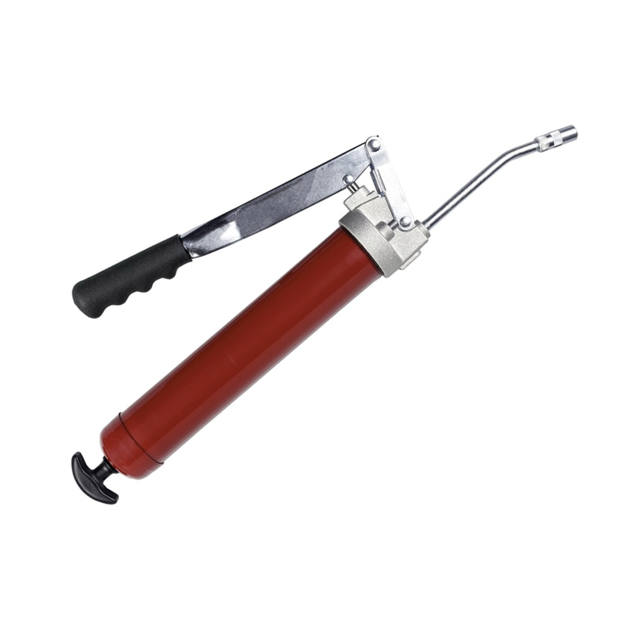 Grease Gun, Professional, 16 oz, 10000 psi Operating, Die Cast Aluminum,  Vinyl Handle, Lever Action Drive, NPTF Outlet, Die Cast Aluminum Tube