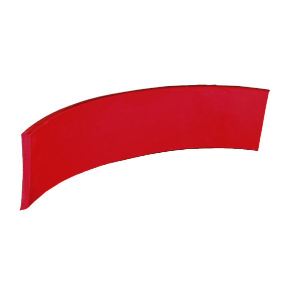 Skirtboard Sealing Compound, Replacement, Rubber, 3/4 in Thk, 6 in Wd, Red , 3600 psi Tensile