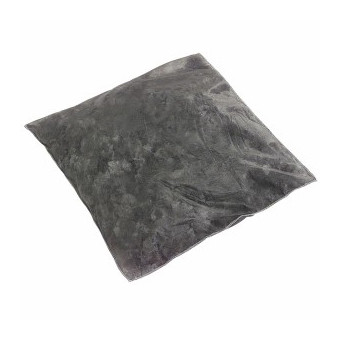SPILLTECH Pillow, Universal, 18 in Lg, 18 in Wd, 2.3 gal, Fluids Absorbed Oil/Coolant/Solvent/Water, Polypropylene, Gray Color