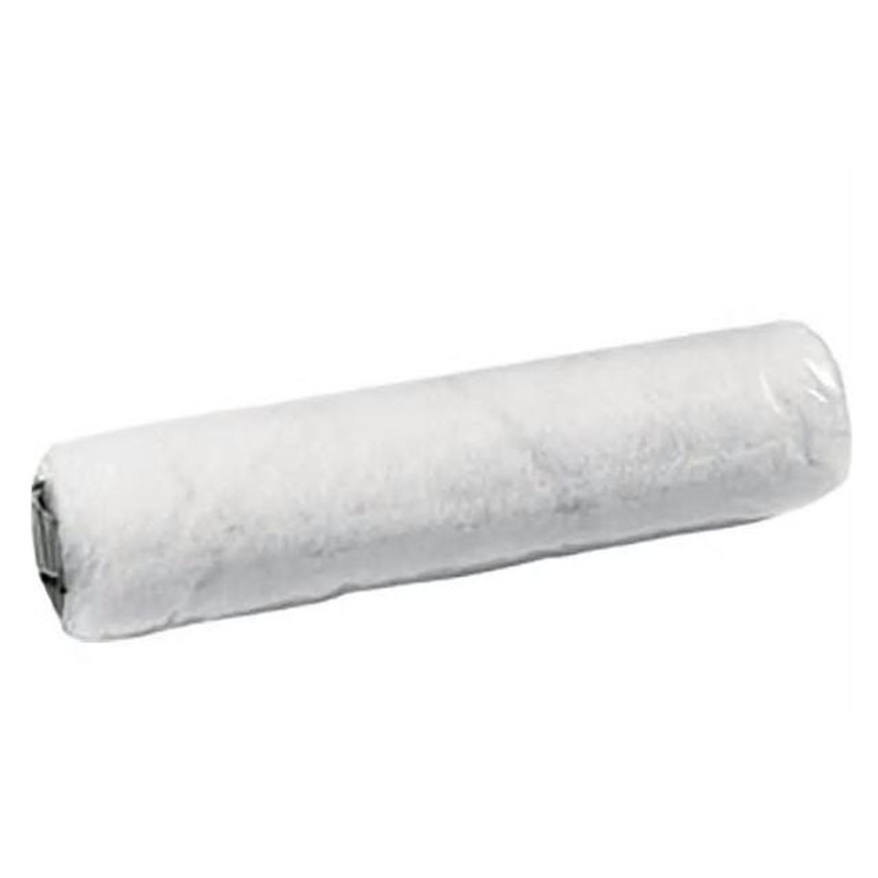 Paint Roller Cover, 3/4 in Nap, 9 in Lg, Rough Surface, Fabric, White Color