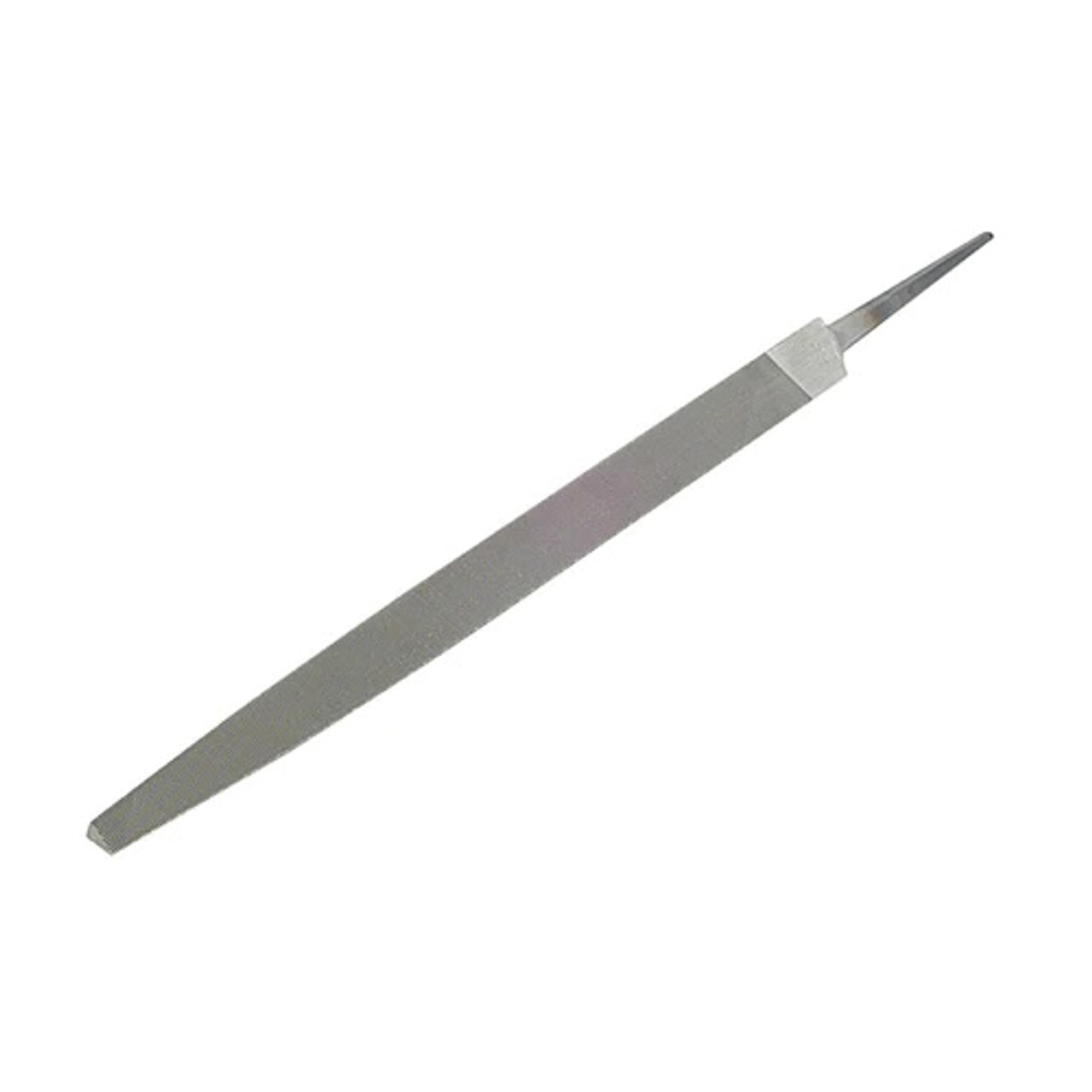 NICHOLSON Square File, Triangular, Double Cut, Tang, 10 in Lg