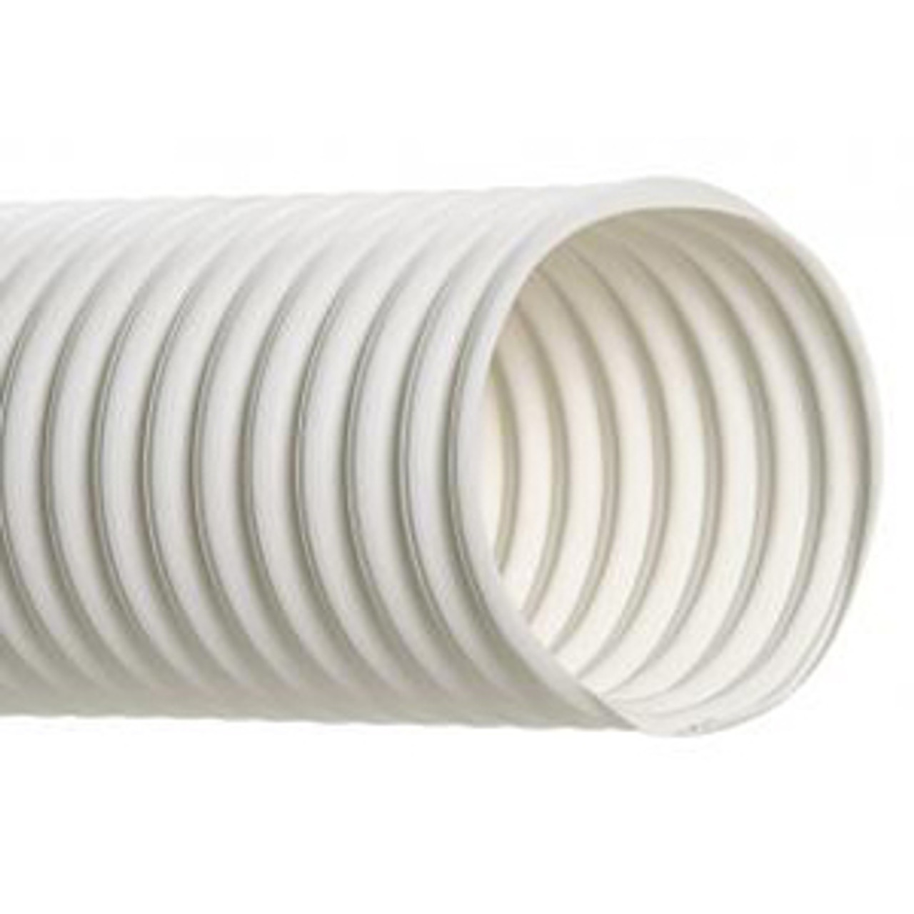 HI-TECH DURAVENT Duct Hose, Pharmaceutical, 6 in, 6 in Id, 6.29 in od, 0.03 in Thk, 8 psi Working, 8-3/4 in Bend Radius, -60 to 275 deg F, Thermoplastic Rubber, White Color