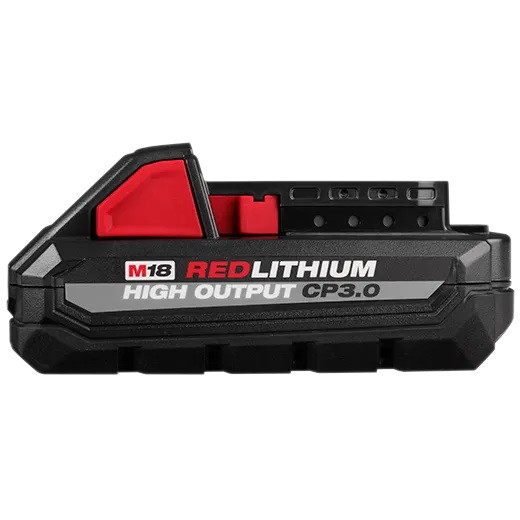 MILWAUKEE Battery, 18 V Charge, 60 min Charging, Rubber Case, Suitable For M18™ Cordless Tools, 3.3 in wd,  5.31 in lg,  2.31 in ht, Lithium Ion, 18 V, 3 Ah