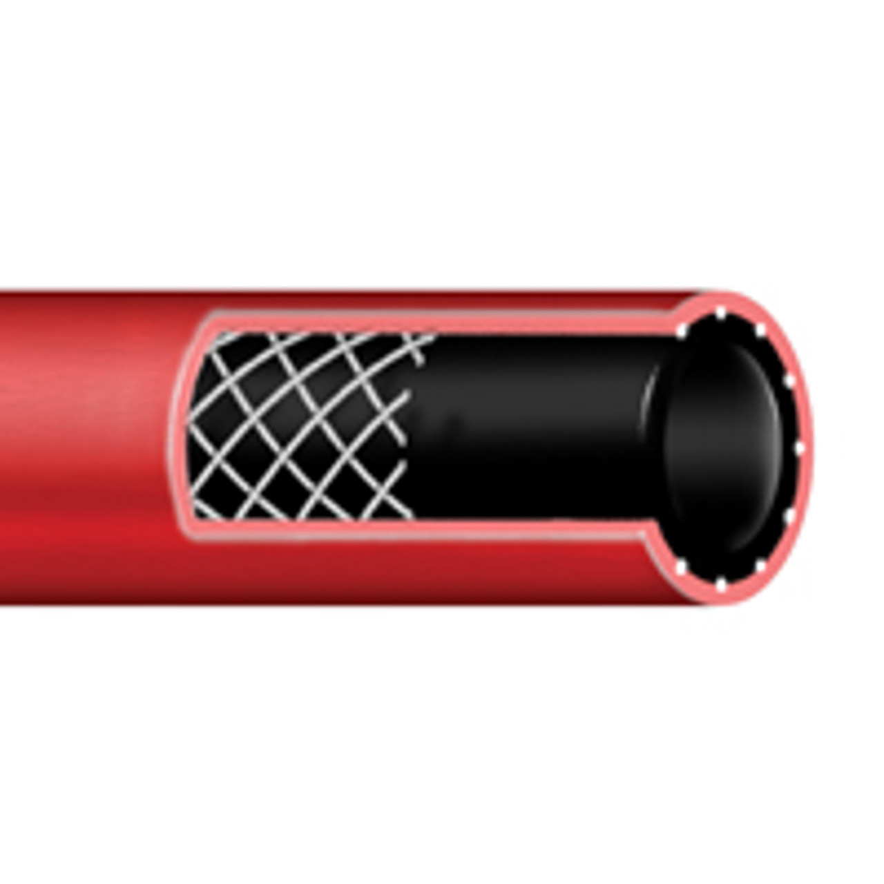 CONTITECH Frontier Multi-Purpose Hose, Economical, EPDM, 2 in, 2 in Id, 200 psi Working, -40 to 210 deg F, Black , Domestic