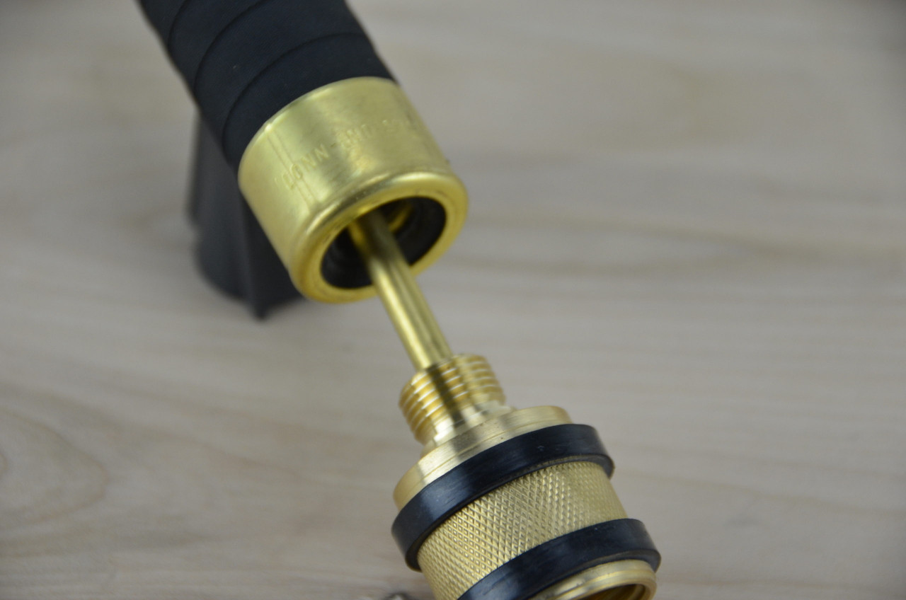 Nozzle, Water Saver, 3/4 in Inlet, Brass Body, Suitable For Water, BSP, 175 psi Max, 8-7/8 in lg