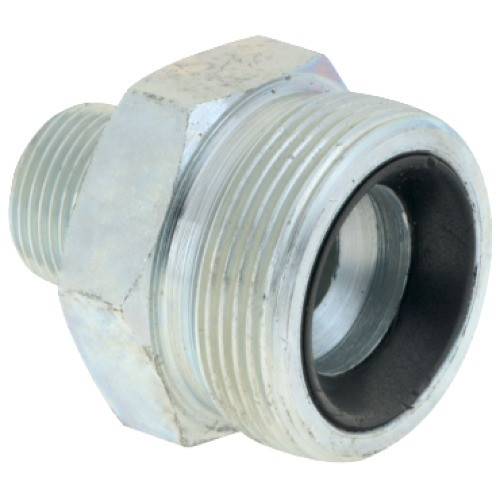 Ground Joint Spud, 3/4 in, Steel, Plated, 3-9/16 in wd,  4-15/16 in ht