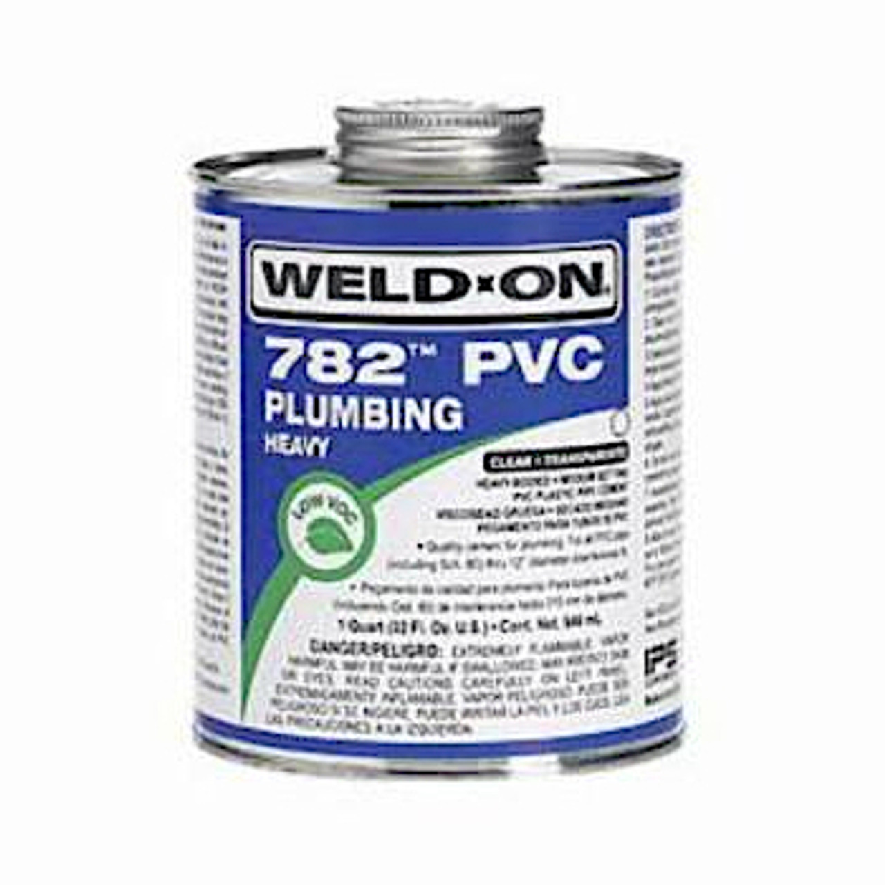 Cement, PVC, 1 qt Container, Suitable For PVC Plastic Pipe, Gray , Ketone, Tetrahydrofuran,  Methyl Ethyl Ketone,  Cyclohexanone, Medium Setting