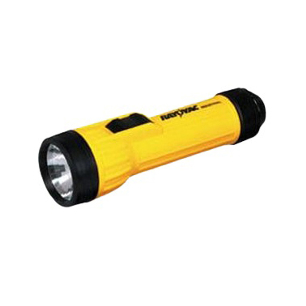 Flashlight, Heavy Duty, 2.38 VDC, 1/2 A, 1.19 W, PR2 Incandescent Bulb, SC Miniature Flanged Bulb Base, 10 Lumens, 20 hr Life, D Alkaline, 2 -Batterie