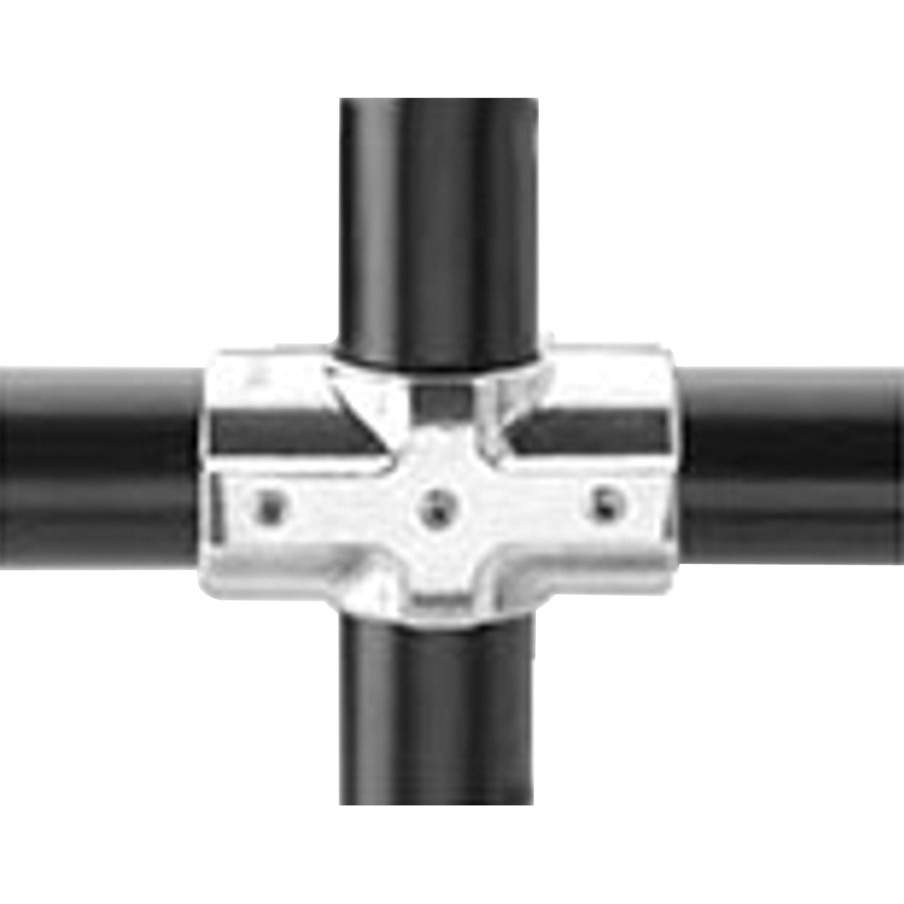 Pipe Cross, Type E, Aluminium, Mill, Cross, 1-1/2 in, 4.44 in Lg