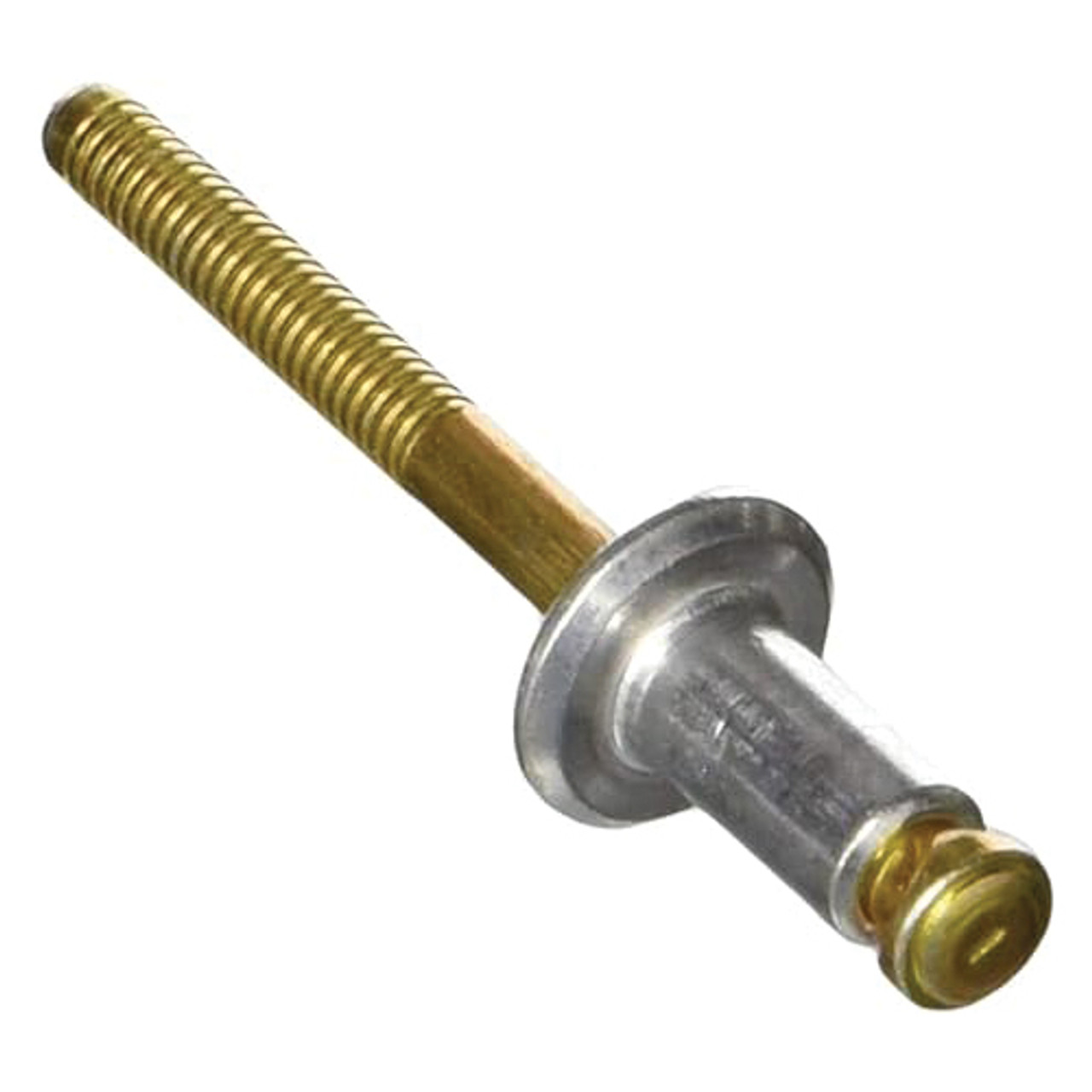 Blind Rivet, Door, Aluminum/Steel Body/Mandrel, 1/4 in Dia Rivet, 0.261 in Dia Hole
