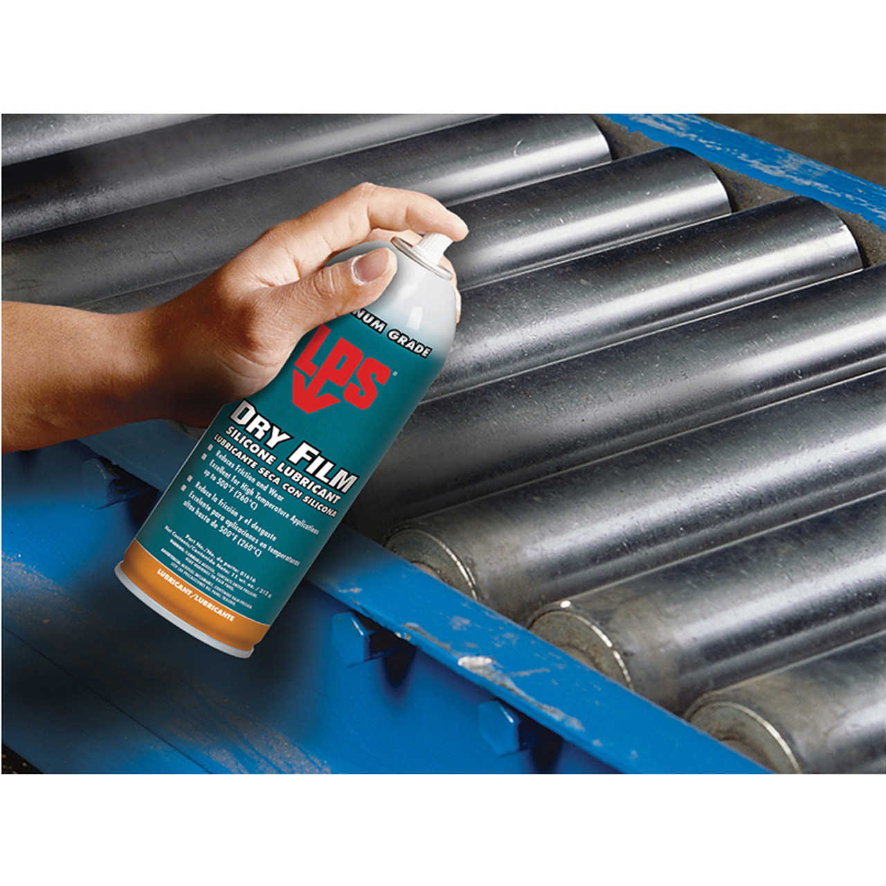 Silicone Lubricant, Non-Flammable, Aerosol Spray Can, 16 oz Container, 11 oz, Liquid, Clear Glass , Ether, -40 to 500 deg F, 3/4 Specific Gravity Silicone Lubricant, Non-Flammable, Aerosol Spray Can, 16 oz Container, 11 oz, Liquid, Clear Glass , Ether, -40 to 500 deg F, 3/4 Specific Gravity