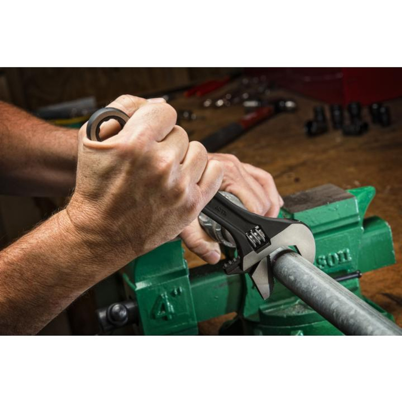 Wrench Set, Adjustable, Black Phosphate, Alloy Steel, 11 -Piece, 10 to 19 mm Wrench Set, Adjustable, Black Phosphate, Alloy Steel, 11 -Piece, 10 to 19 mm