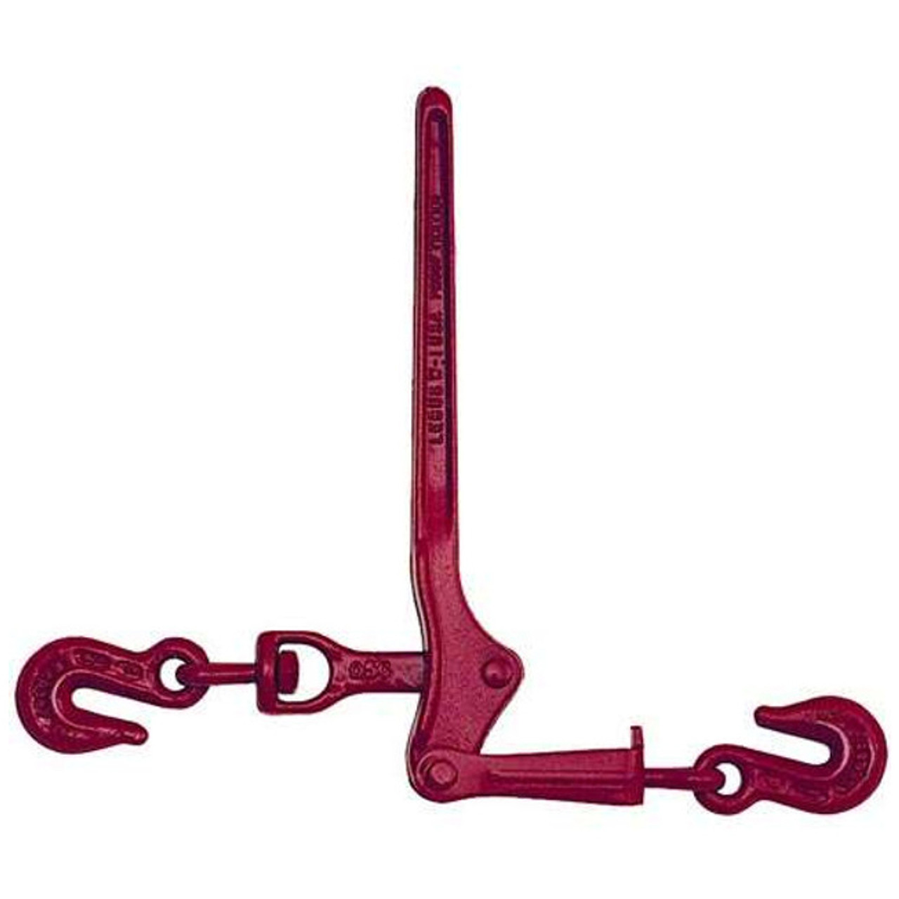 Load Binder, Midget, 1450 lb, 3/16 to 1/4 in Chain/Rope, 13.63 in Distance Between Hook, 2.4 in Take Up, Steel