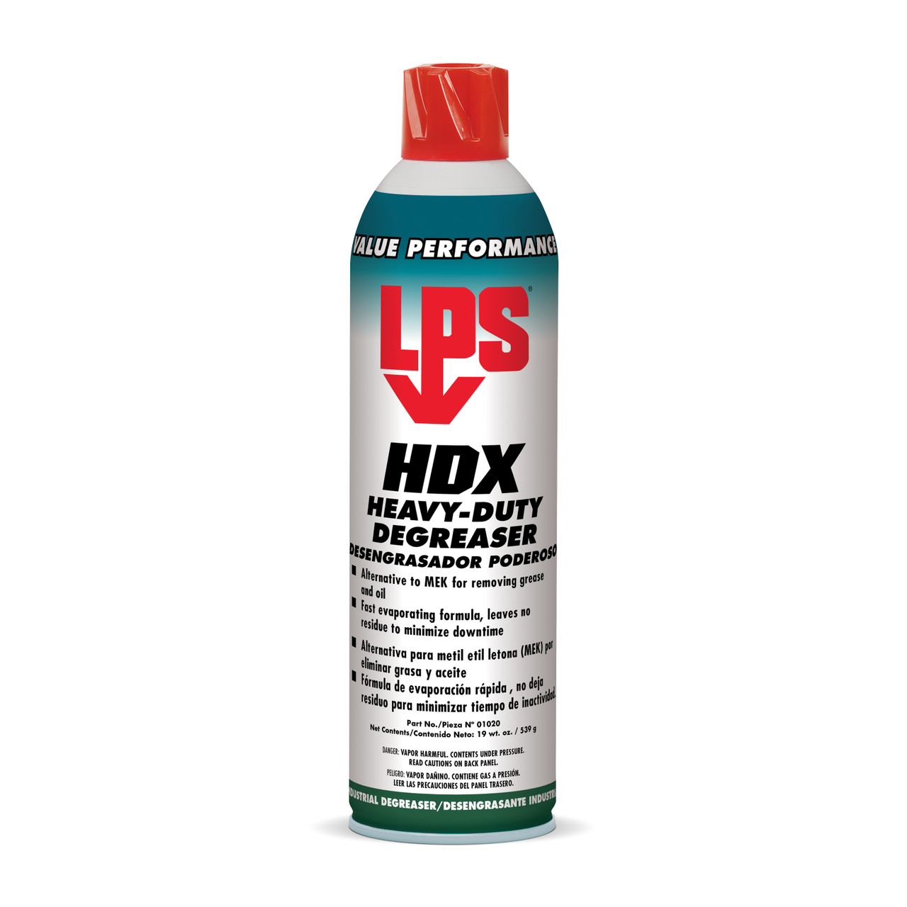 LPS HDX Degreaser, Heavy Duty,  Industrial, 19 oz Container, Aerosol Spray Can, 19 oz, Aerosol, Clear , Sweet Spice, 0.978 VOC, 1.47 Specific Gravity