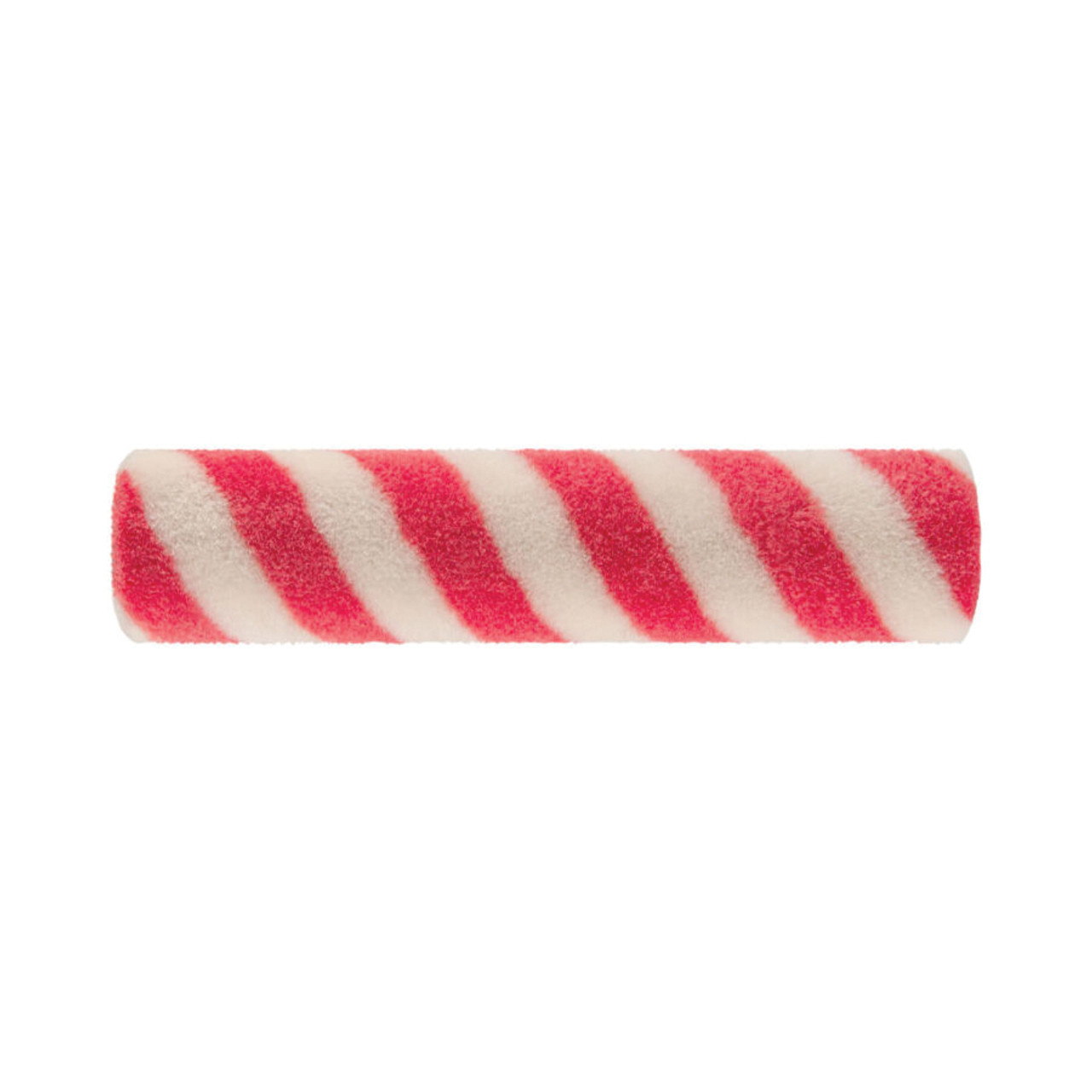 Paint Roller Cover, 1/4 in Nap, 9 in Lg, Smooth Surface, Mohair Fabric, Red,  White Color