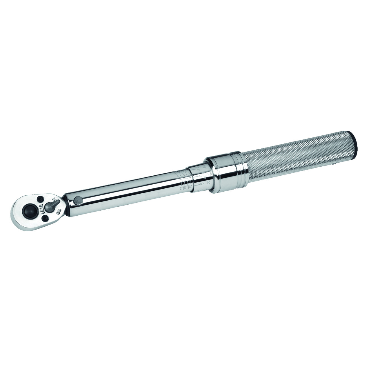 Torque Wrench, Ratchet Head Click, 1/2 in Drive, 47 to 332 n-m, Ratchet Head, 24.4 in Lg, Clockwise/Counter Clockwise, +/-3%,  +/-4%, Knurled Grip, Steel