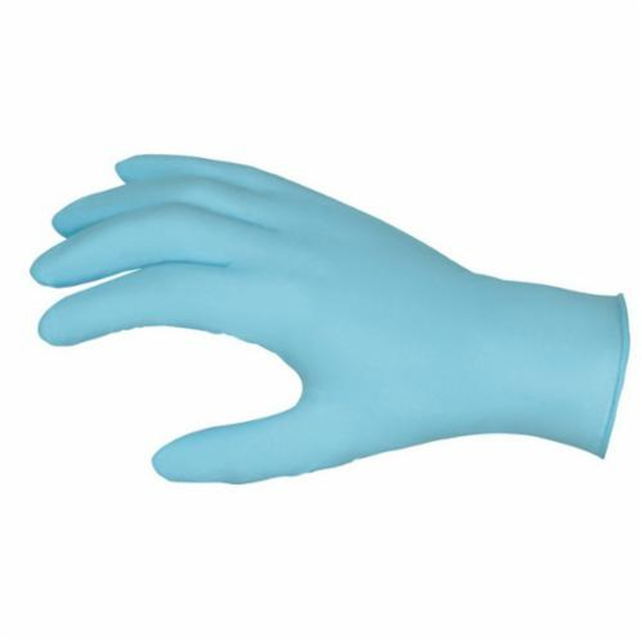 Disposable Gloves, Non-Sterile, Nitrile Palm, Nitrile, Blue , Textured, Ambidextrous, Food/Industrial Grade, Small, Unlined, Rolled Cuff, Powdered Powder