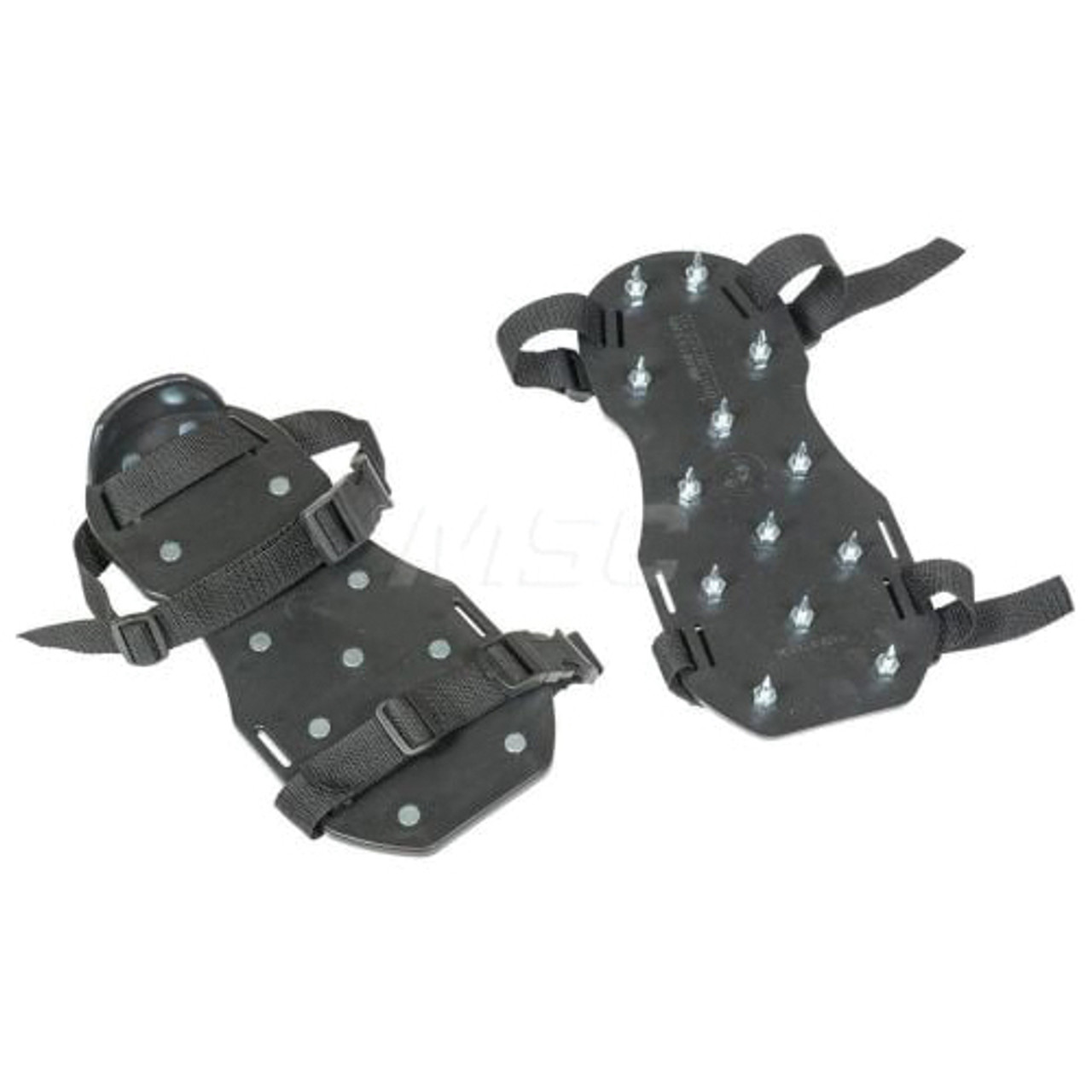 Spiked Shoes, 13 Spike, Polyethylene, Black , 5 in wd,  12 in lg,  2 in ht