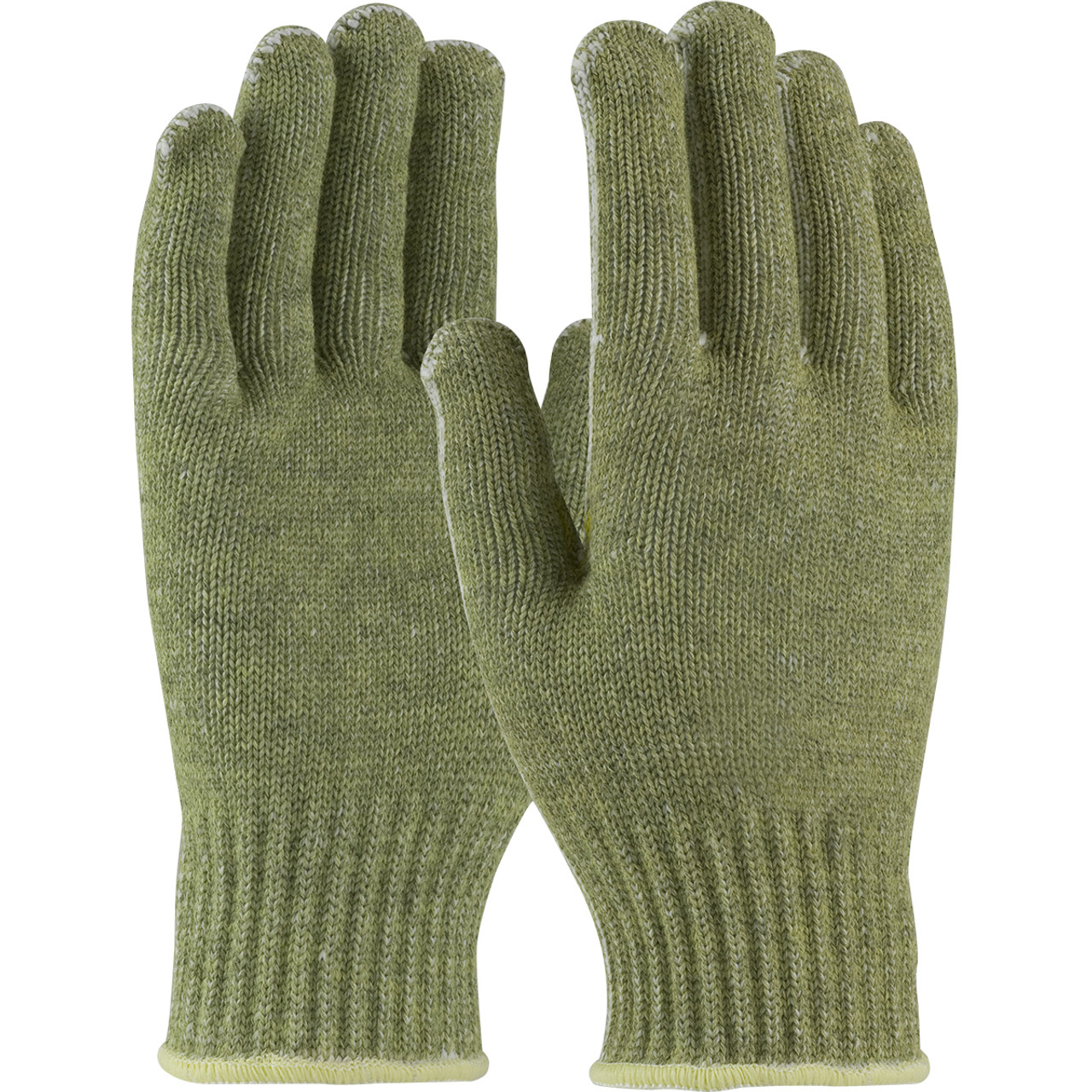 Cut-Resistant Gloves, Economy Weight, A3 ANSI Puncture-Resistance Level, Abrasion,  Cut,  Heat Resist, Small, ACP™,  Kevlar® Palm, Uncoated Coating, Green Color