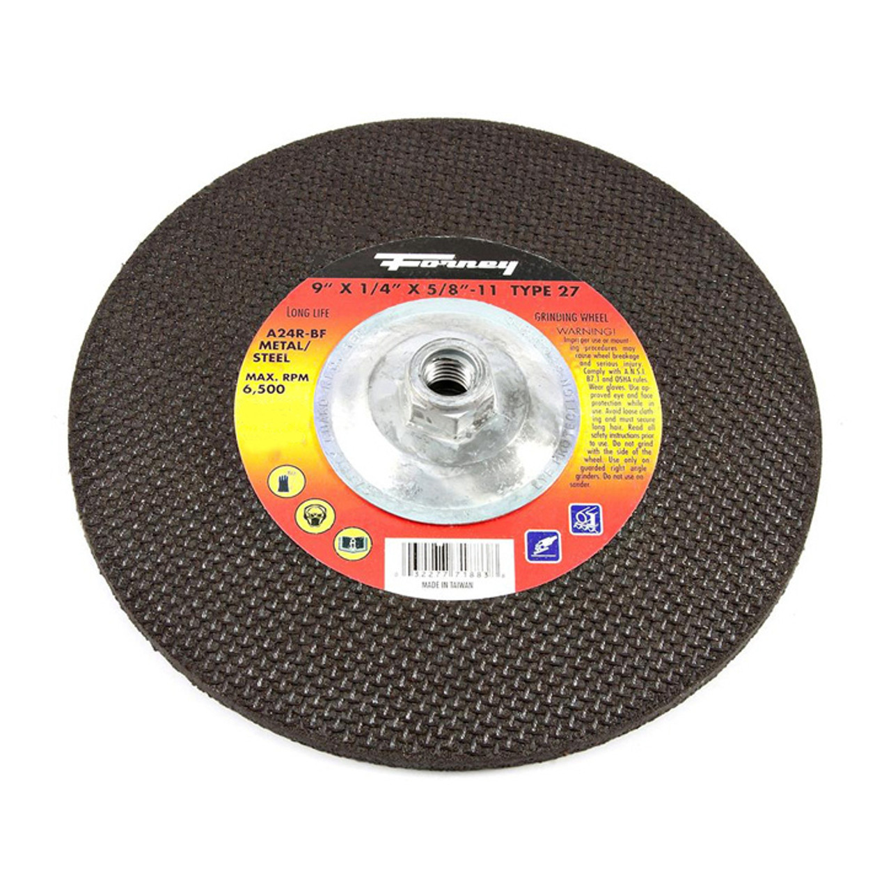 Cut-Off Wheel, 9 in Dia Wheel, 1/4 in Thk Wheel, 5/8 in Center Hole, Masonry Applicable