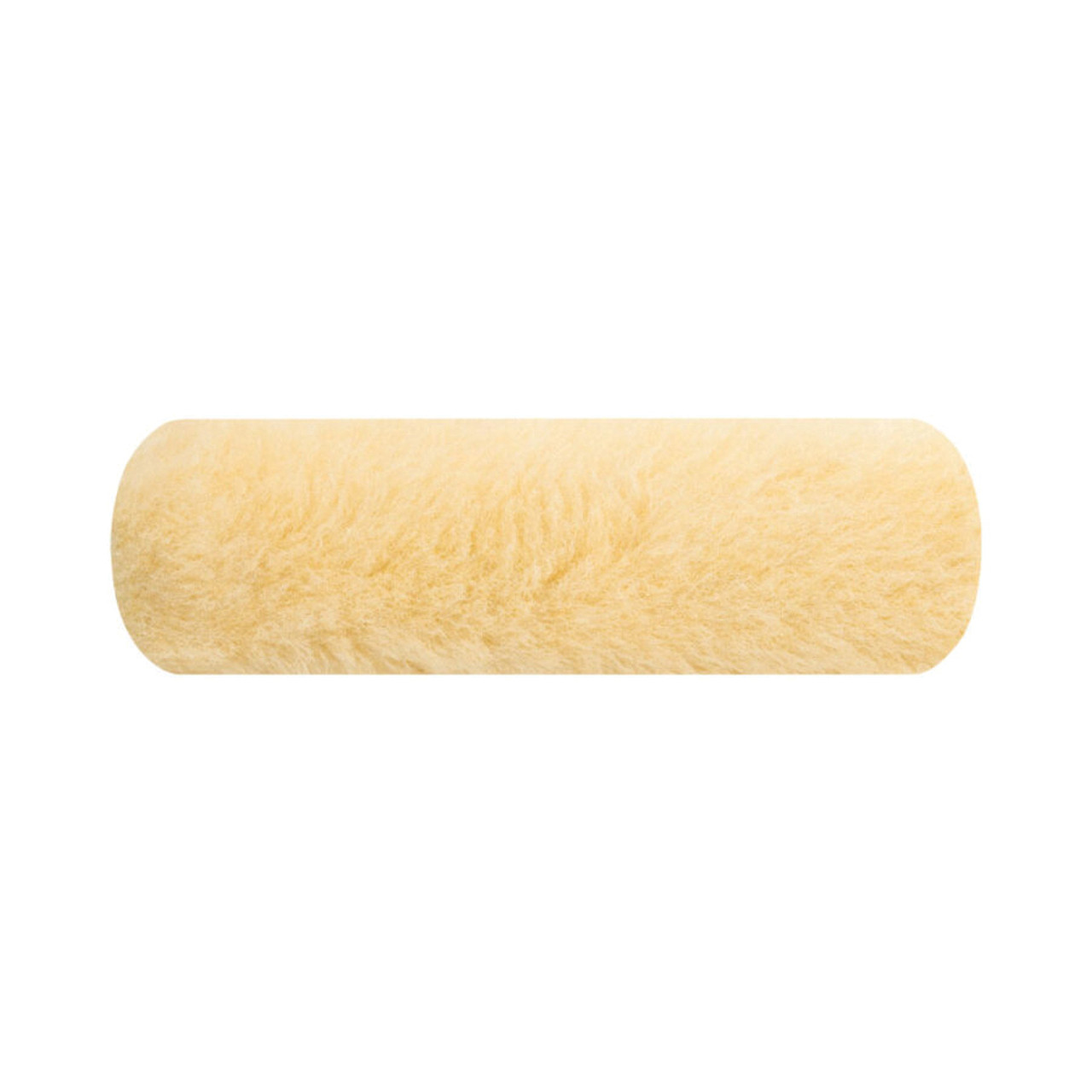Paint Roller Cover, 1/2 in Nap, 9 in Lg, Semi-Rough Surface, Natural Lambswool