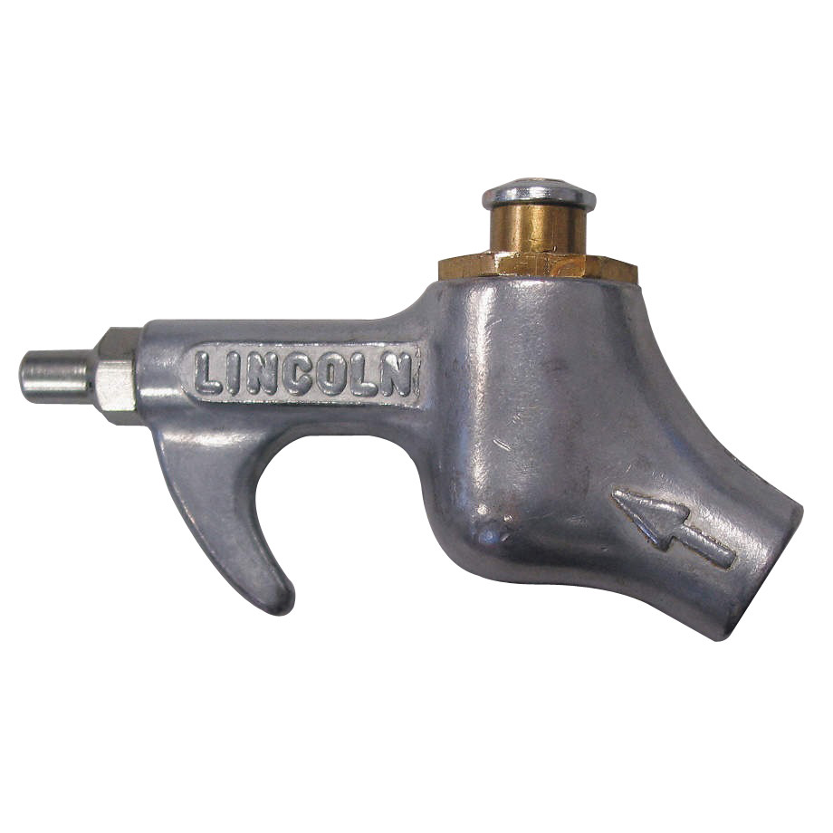 Air Blow Gun, 30psi Working, 1/4 in NPTF Thread, Cast Aluminum Pistol Grip, Domestic