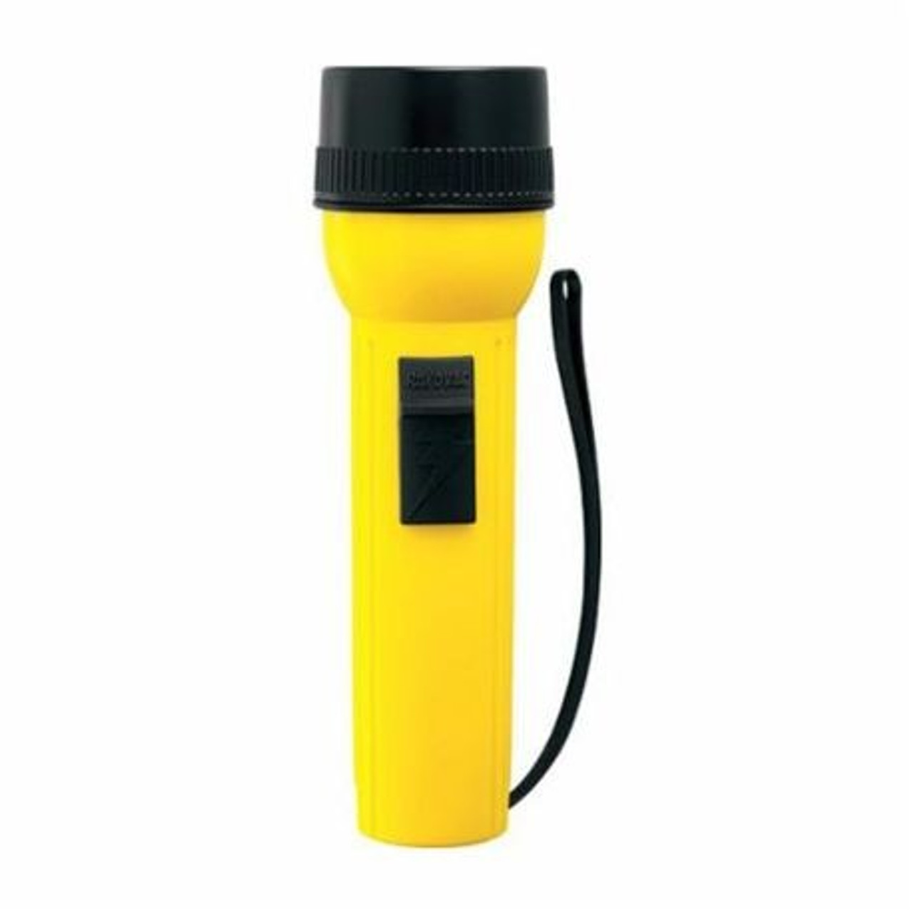 Flashlight, Heavy Duty, 2.38 VDC, 1/2 A, 1.19 W, PR2 Bulb, SC Miniature Flanged Bulb Base, 23 Lumens, 15 hr Life, D Alkaline, 2 -Batterie, B3-1/2 Shape
