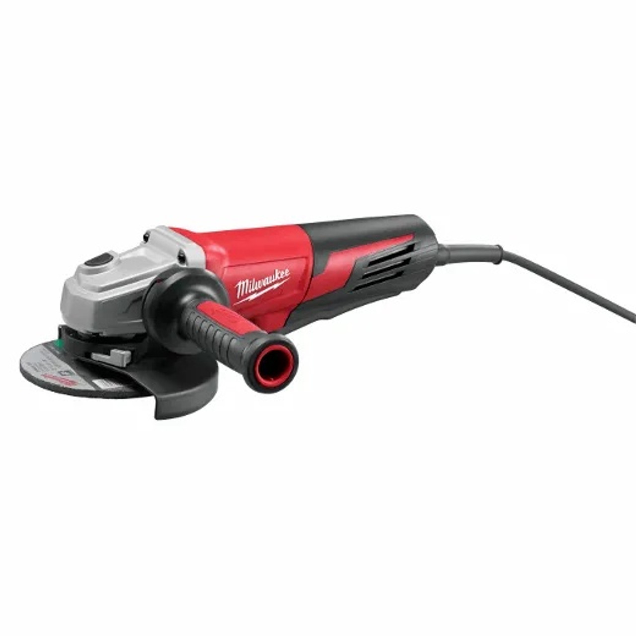 Angle Grinder, Double Insulated Small, 6 in Dia Wheel, 5/8 in-11 Arbor/Shank, 9000 rpm, 120 VAC, 13 A, Metal,  Polycarbonate Housing, Side, Black,  Red , Kit