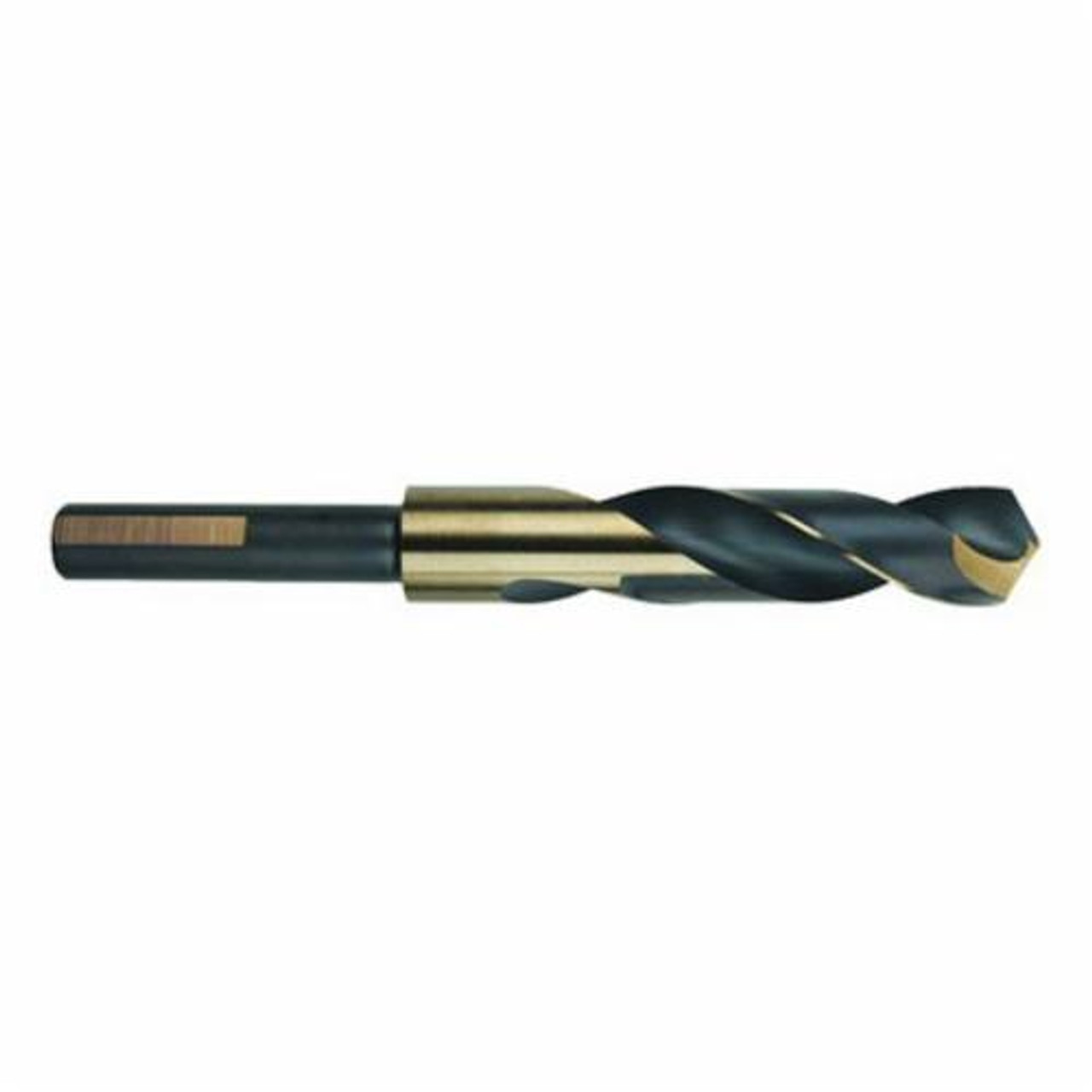 Jobber Length Drill Bit, Silver and Deming, 27/32 in Drill, 0.8438 in Drill, 6 in Lg, 3-1/8 in Dp Cut, Standard Flute, 3-1/8 in Lg Flute, 1/2 in Shank