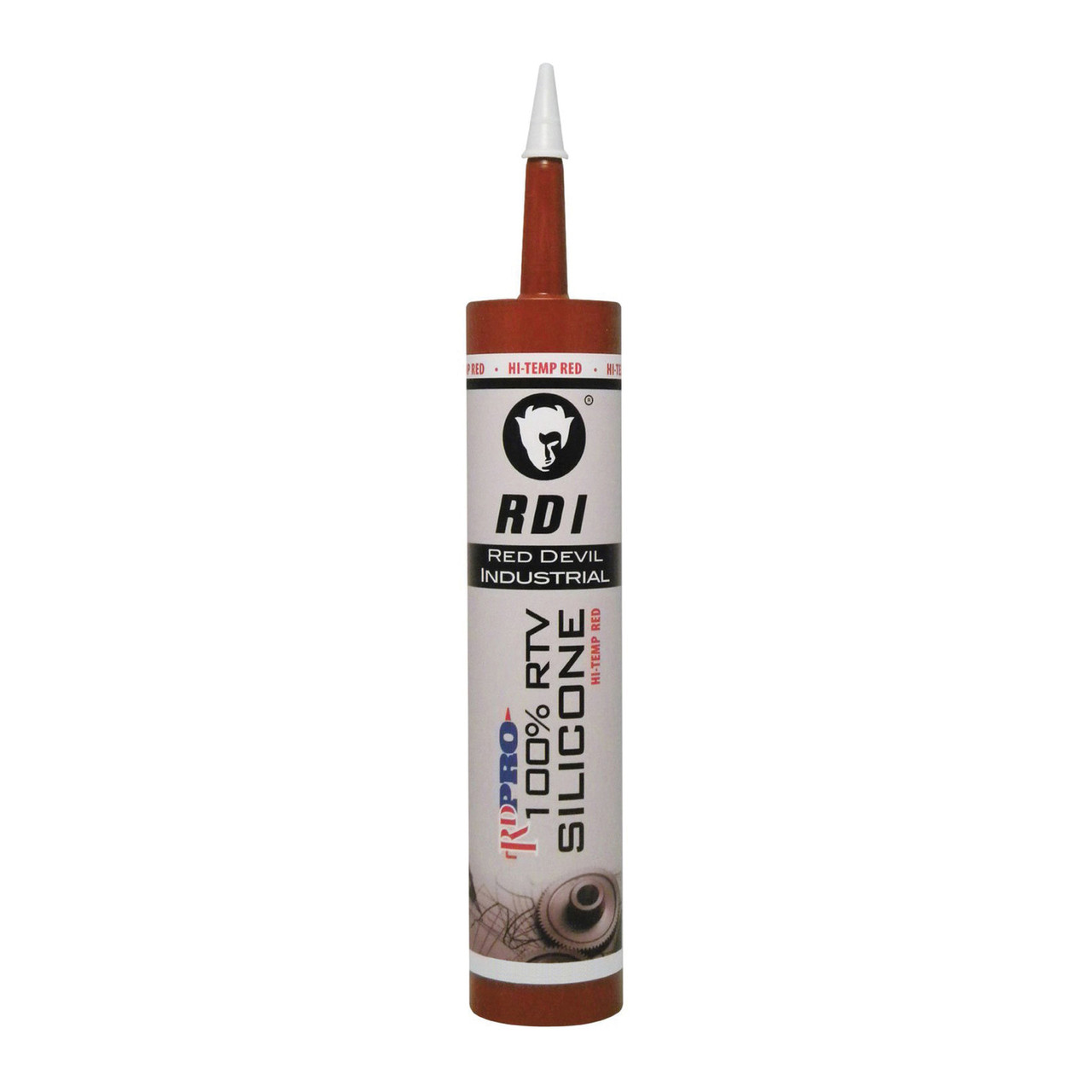 RED DEVIL Sealant, RTV Silicone, 11.1 oz Container, 11.1 oz, RTV Silicone, 600 deg F