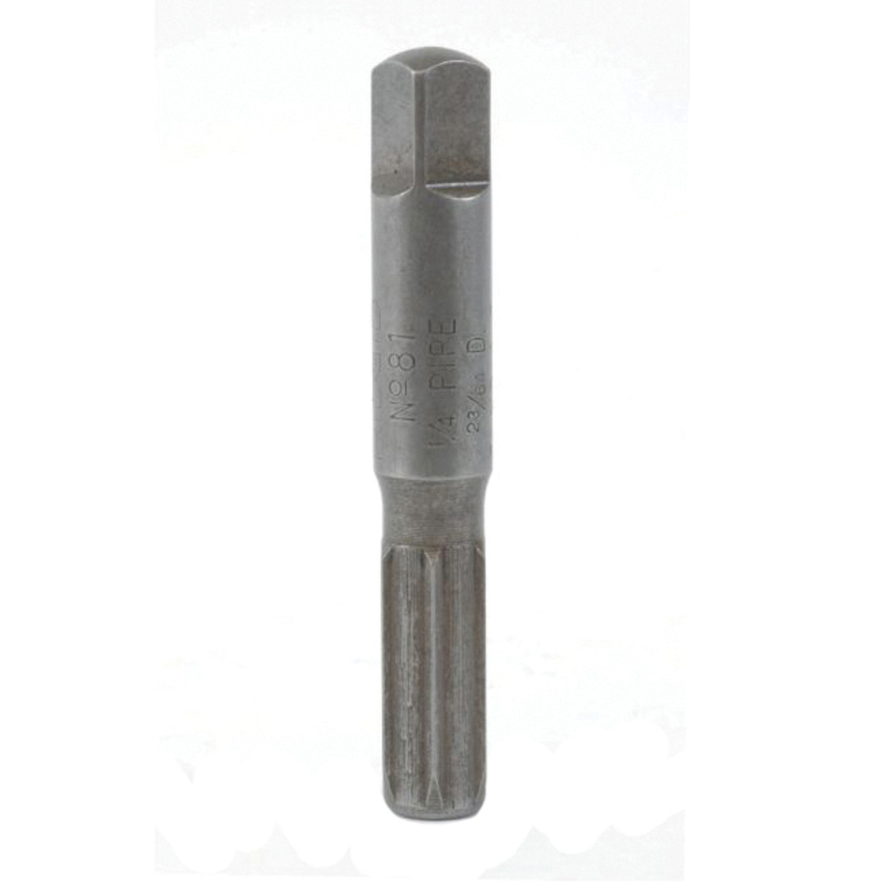 Pipe Extractor, 2-1/2 in Lg, SCH 40/STD, 3/8 in Drill, Polished Chrome, Black , 1/4 in