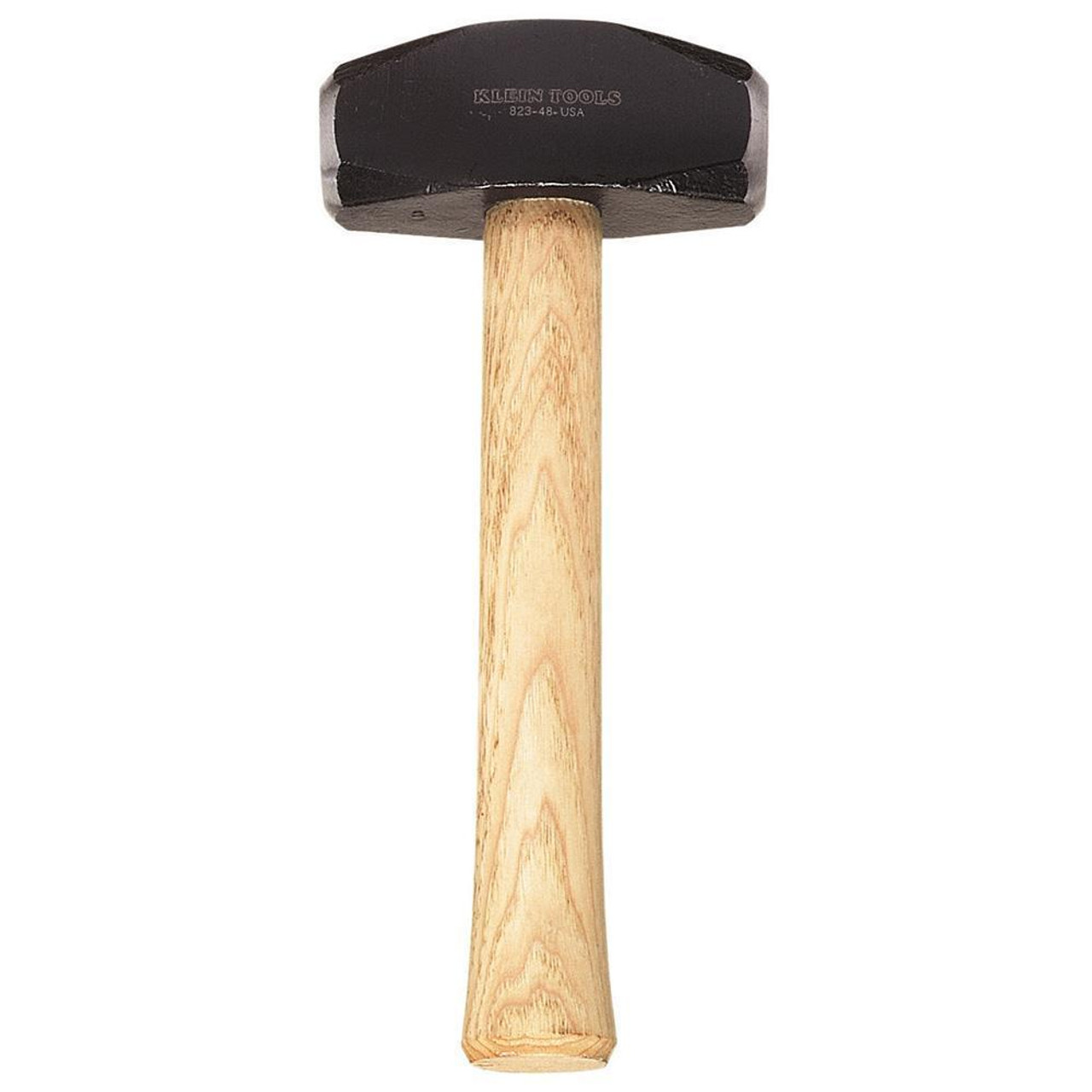 Hand Hammer, Extra Heavy, Straight, Hickory Handle, 10 in Lg, 48 oz Head, Alloy Steel Head