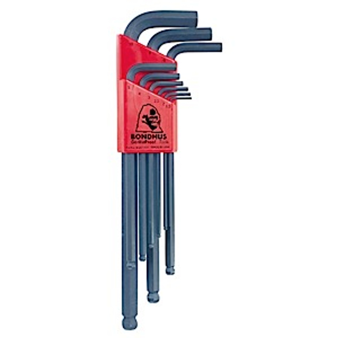 Long Key Set, Metric, 9 -Piece, 1-1/2 to 10 mm Hex, L-Handle, High Torque Steel, ProGuard™, Black Color