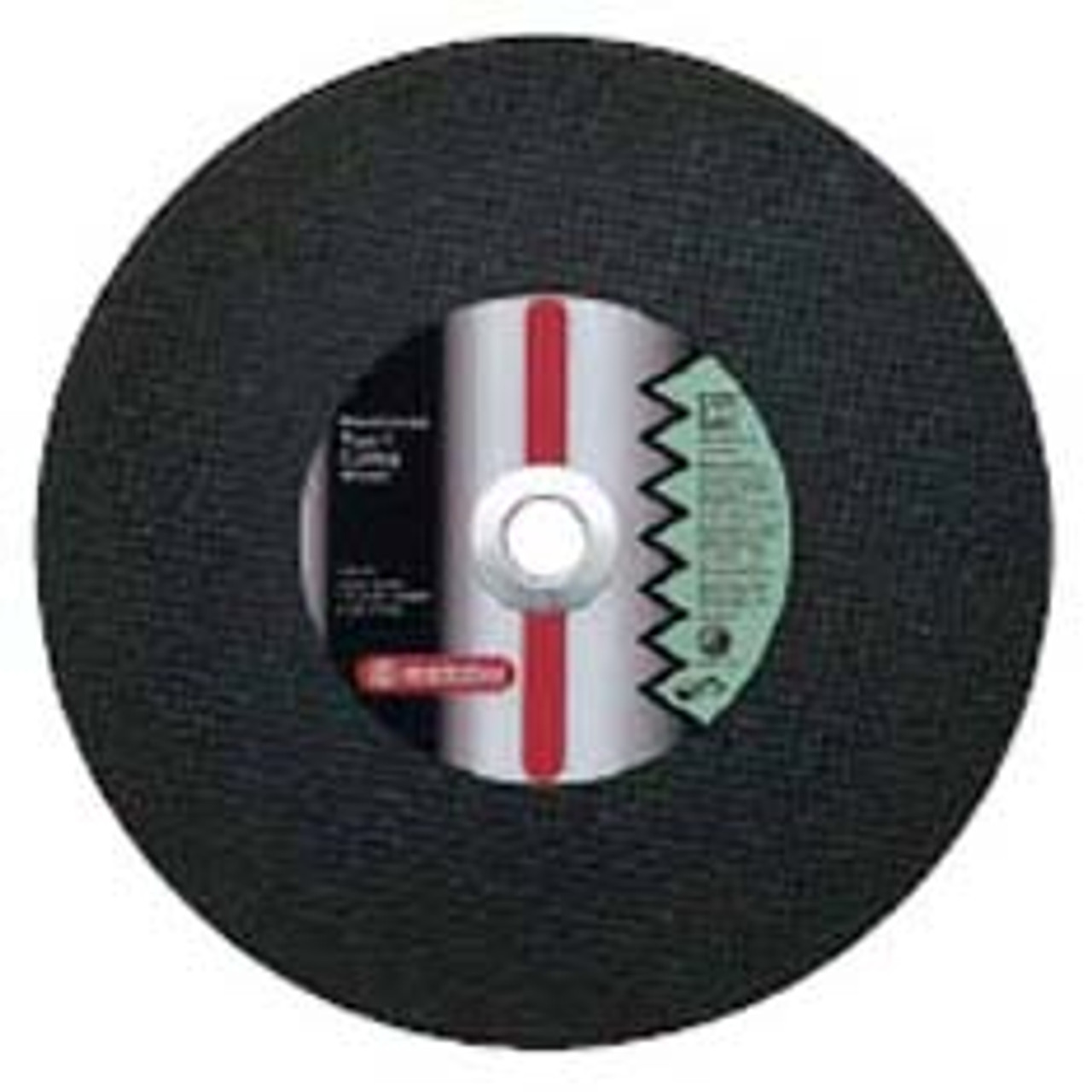 Cut-Off Wheel, 10 in Dia Wheel, 1/8 in Thk Wheel, 1 in Center Hole, 30 Grit, Aluminium Oxide Abrasive, Steel,  Ferrous Metal Applicable, Type 1
