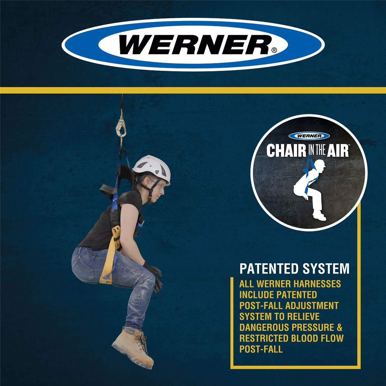 Harness, Alloy Steel Hardware, Blue , X-Large, 310 lb, Tongue Leg Strap Buckle, Slotted Pass-Thru Chest Strap Buckle, Polyester Strap