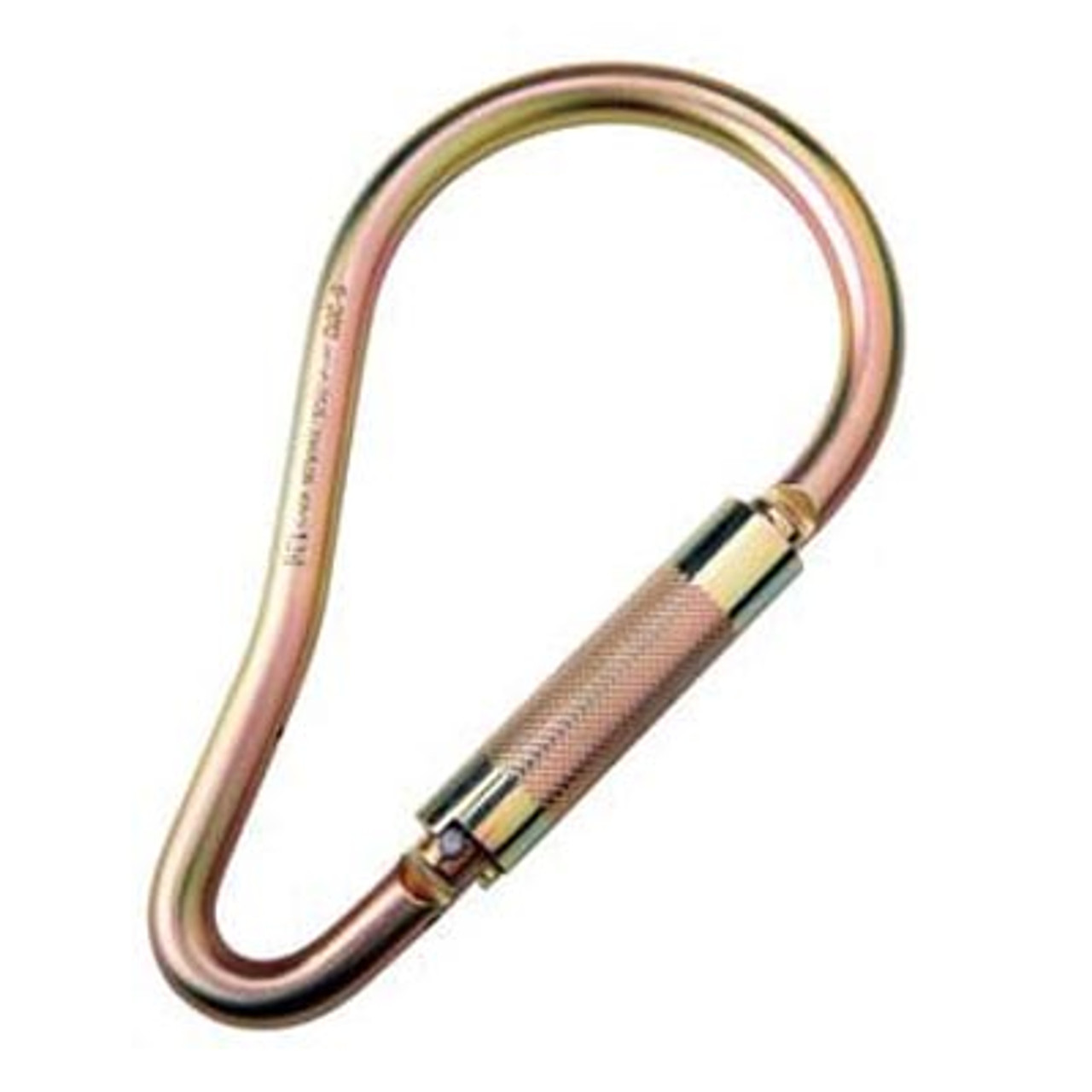 Carabiner, Reusable, Suitable For Construction,  General Industrial,  Mining,  Oil & Gas,  Transportation,  Utilities,  Wind Energy, Zinc Plated, Yellow Color