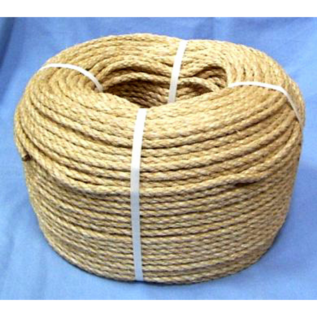 Rope, 1/4 in Dia, White , 30 lb, Carton