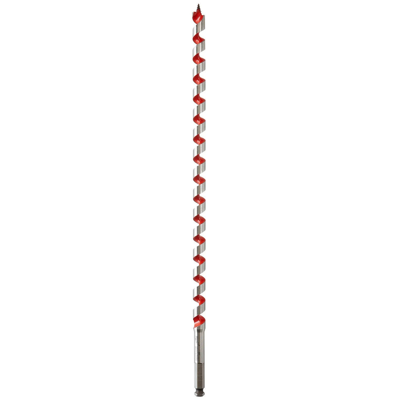 MILWAUKEE Ship Auger Bit, Heavy Duty,  Solid Centre, 18 in Lg, 1 -Flute, 15 in Lg Flute, 7/8 in Shank, Right Hand Cut, Alloy Steel Cut Edge, 7/8 in Dia, Spiral Flute MILWAUKEE Ship Auger Bit, Heavy Duty,  Solid Centre, 18 in Lg, 1 -Flute, 15 in Lg Flute, 7/8 in Shank, Right Hand Cut, Alloy Steel Cut Edge, 7/8 in Dia, Spiral Flute