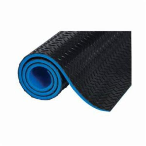 Crown® Workers-Delight™ Deck Plate WDR3424BKC 550 Premium Ultra Anti-Fatigue Mat, Custom L x 24 in W x 7/8 in THK, PVC, Diamond Surface Pattern, Zedlan™ Foam Base, Resists: Slip