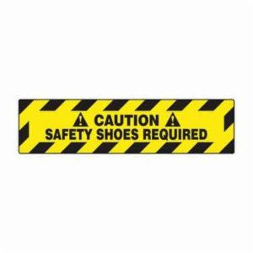 Accuform® PSR278 Slip-Gard™ Step Floor Sign, CAUTION, 6 in H x 24 in W, Black on Yellow, Adhesive Vinyl