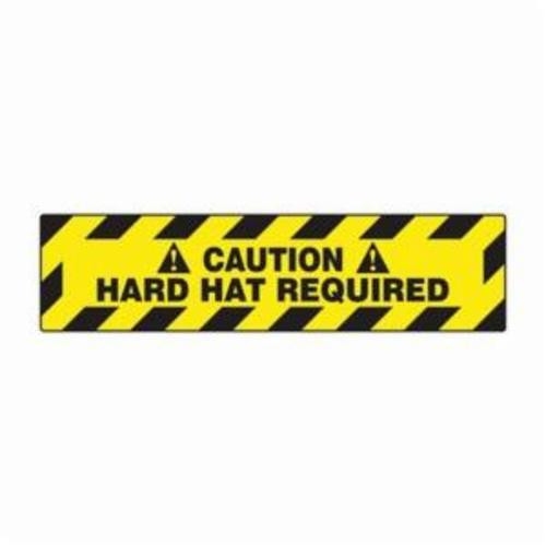 Accuform® PSR280 Slip-Gard™ Step Floor Sign, CAUTION, 6 in H x 24 in W, Black on Yellow, Adhesive Vinyl