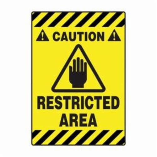 Accuform® PSR628 Slip-Gard™ Mat Floor Sign, CAUTION, 20 in H x 14 in W, Adhesive Vinyl, Adhesive Mount