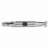 DORMER Square End Mill, Regular Length,  Double, 2 -Flute, Spiral Flute, Right Hand Cut, 30 deg Helix, Bright