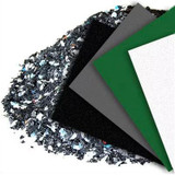 Recycled Sheet, Plastic, 48 in Wd, 120 in Lg, White